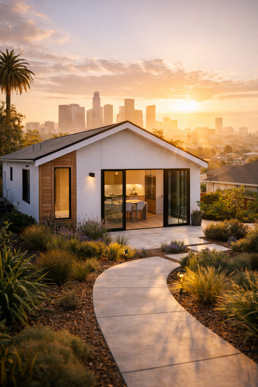 Detached ADU construction in West Adams by NP Line Design